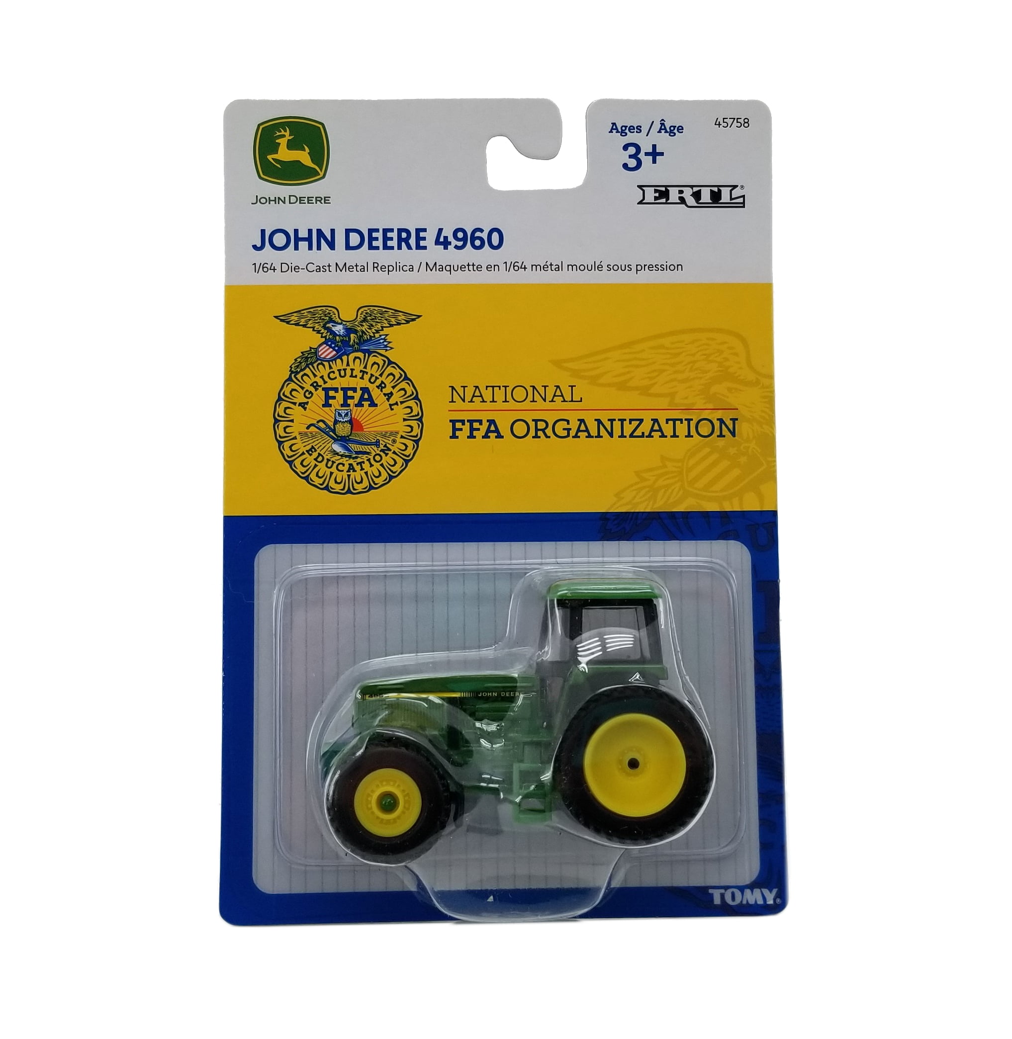 John Deere 4955 Tractor FFA Logo 1:64 Scale DIECAST FARM TOY New ERTL On Sale! 