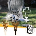 thumbnail image 4 of Metal Cross Stake Hollow Outdoor Decoration Creative Relatives Cemetery Ornament Easy Installation New, 4 of 6