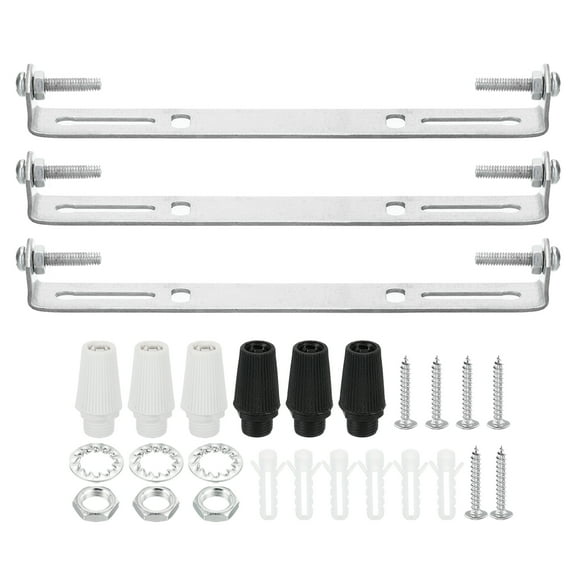 Uxcell Ceiling Light Plate Kit, Light Fixture Mounting Bracket Plate Steel Crossbar 140mm 3