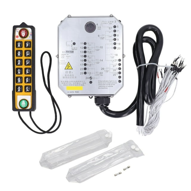 Ensemble de Télécommande Industrielle Étanche Fonction de Surveillance de Puissance Anti-Chute Grue Télécommande 24V