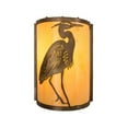 thumbnail image 2 of Meyda 188604 8 in. Heron Wall Sconce - Antique Copper, 2 of 3
