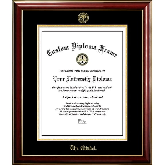 The Citadel Classic Diploma Frame