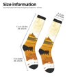 thumbnail image 2 of Gaeub Chaussettes Western Cowboy Ranch Design Imprimé Extensibles Hautes pour Hommes Femmes Adolescents, Chaussettes de Softball Soccer pour Randonnée, Sport, 2 of 6