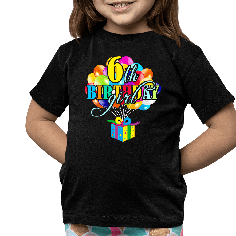 6 year old birthday shirt