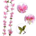 Coolmade 70" Artificial Silk Cherry Blossom Flower-2 Pack Hanging Vine ...