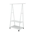 thumbnail image 4 of simhoa Clothing Rack Clothes Hanger Stand on Wheels Rolling Storage Hanging Sturdy Organizer Hallway Space Saving Metal Garment Rack White, 4 of 8