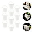 thumbnail image 4 of FRCOLOR 10 PCS Serving Pail Small Iron Bucket Small Plant Bucket Child 6.2X6.2CM White, 4 of 8
