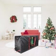 thumbnail image 3 of 4.4ft Heavy Duty Christmas Tree Storage Bag - Waterproof 600D Oxford Fabric, Reinforced Handles, Dual Zippers & Wide Opening. Christmas Tree Box. Solve Post - Holiday Storage Hassles, 3 of 4