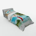 thumbnail image 3 of Ambesonne Christmas Bedding Set 4 Pcs, Beach Xmas Stockings, Queen, Multicolor, 3 of 3