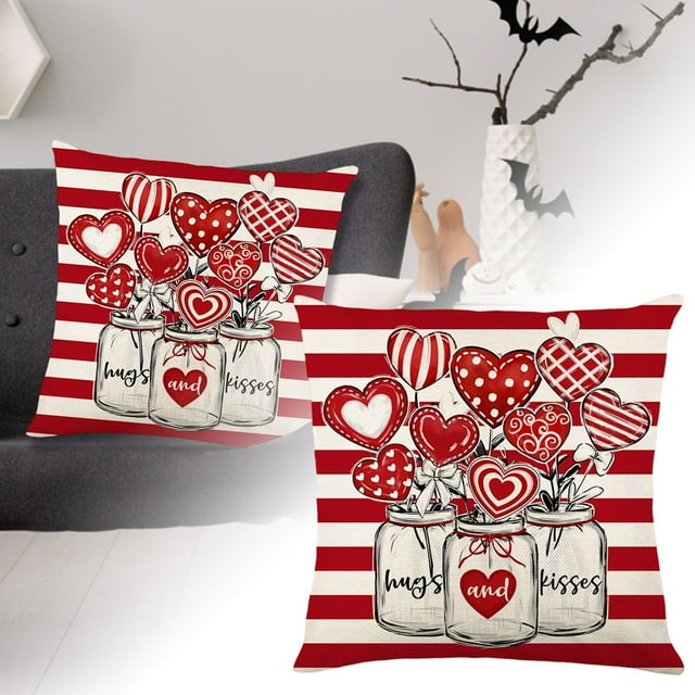 1 Pce Coussin de Couverture Douce pour la Saint-Valentin pour Jeté Décoratif en Forme de Cœur