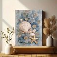thumbnail image 6 of Qisvanset Seashell Starfish Textured 3D Canvas Print 15.75x11.81 Inches, 6 of 8