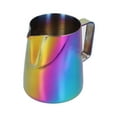 thumbnail image 4 of Jarra para espumar leche, jarra de leche de acero inoxidable de 380 ml, taza para espumar leche, taza para espumar leche, rendimiento impulsado, 4 of 12
