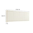thumbnail image 6 of Headboard, King Size, Natural Beige, Vegan Leather, Bedroom, Modern Contemporary HB36768, 6 of 7