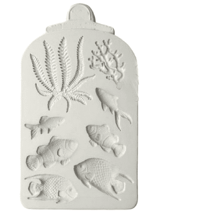 

Silicone Fondant Mold Beach Sea Animals Cake Conch Seashell Summer Baking Mould