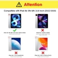 thumbnail image 4 of DTTO iPad Air Case 5th / 4th Generation 10.9 Inch, Hard Back, Sparkled and Sheen Front Cover for iPad Air 10.9" 5th / 4th Gen 2022 2020, Support 2nd Gen Pencil, Auto Sleep/Wake - Purple, 4 of 6
