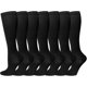 thumbnail image 1 of Compression Socks for Women and Men, 7 Pairs Compression Stockings 15-20 mmHg Support Socks for Athletics, Varicose Veins, Running, Cycling L/, 1 of 5