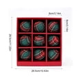 thumbnail image 3 of MERILER 9 Piece Plaid Christmas Ball Ornaments Set Fabric Wrapped Hanging Baubles Plastic Xmas Tree Decorations Holiday Home Party, 3 of 6