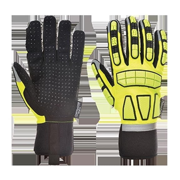 Portwest A724 Extra Large Safety Impact Glove, Yellow - Regular