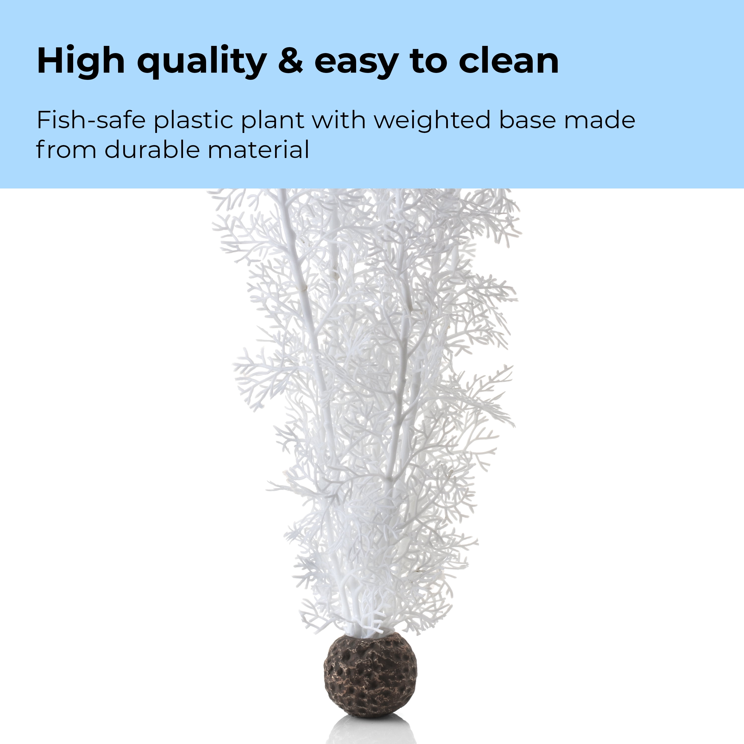 biOrb Large White Sea Fan - Aquarium Plant Decoration