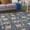 thumbnail image 6 of Nourison Passion Bohemian Navy 6'7" x 9'6" Area Rug, (7x10), 6 of 8