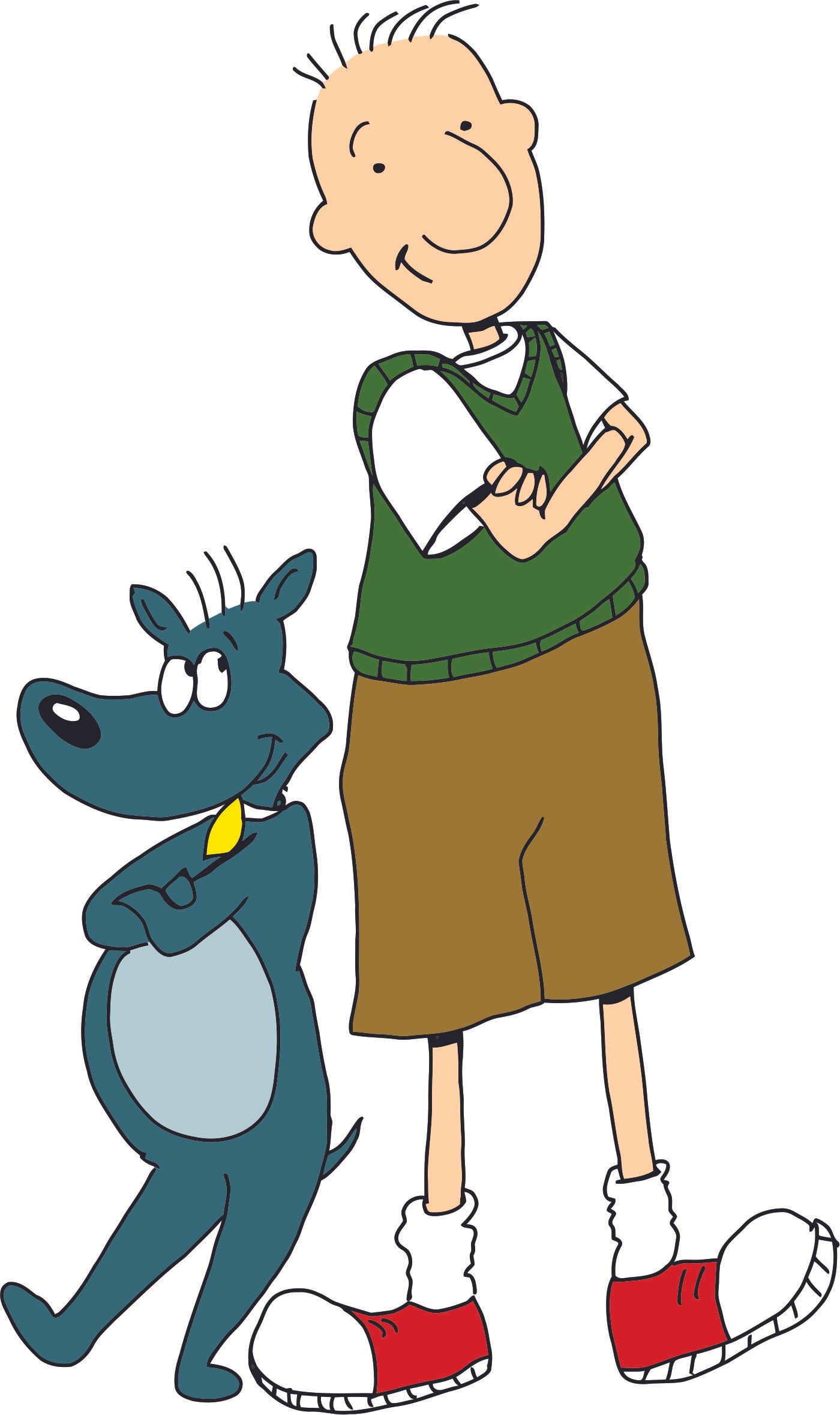 Porkchop and Douglas Doug Show Cartoon Character Movie Wall Sticker