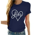 thumbnail image 2 of Busydd Womens Summer Tops Floral Plus Size Tops Short Sleeve Crewneck Shirts Soft Fashion Cute Blouses Loose Fit Basic Tees Casual Dressy Tops for Women, 2 of 7