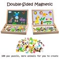 thumbnail image 2 of Rompecabezas magnético de madera JAMW 100 piezas Tablero magnético de doble cara Juguete educativo para niños de 3 años y más, 2 of 5