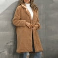 thumbnail image 2 of LYXSSBYX Winter Coats for Women 2023 Trendy Women's Mid-length Suit Collar Faux Coat Plush Coat, 2 of 9