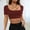 Wine, variant on ZZwxWA Short Sleeve Square Neck Crop Top for Women Soft Workout Shirt Going Out Tops Sexy Slim Fitted Casual Base Layer