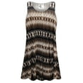 thumbnail image 1 of Small Womens Sleeveless Geo Sand Dune Print Tunic Tops Casual Loose Fitting Flowy Shirts Blouses, 1 of 4