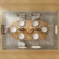 thumbnail image 2 of MAYEERTY 67"x33.5" Mid-Century Oval Dining Table Rustic Wood Kitchen Table for 6 People, Natural Wood, 2 of 10