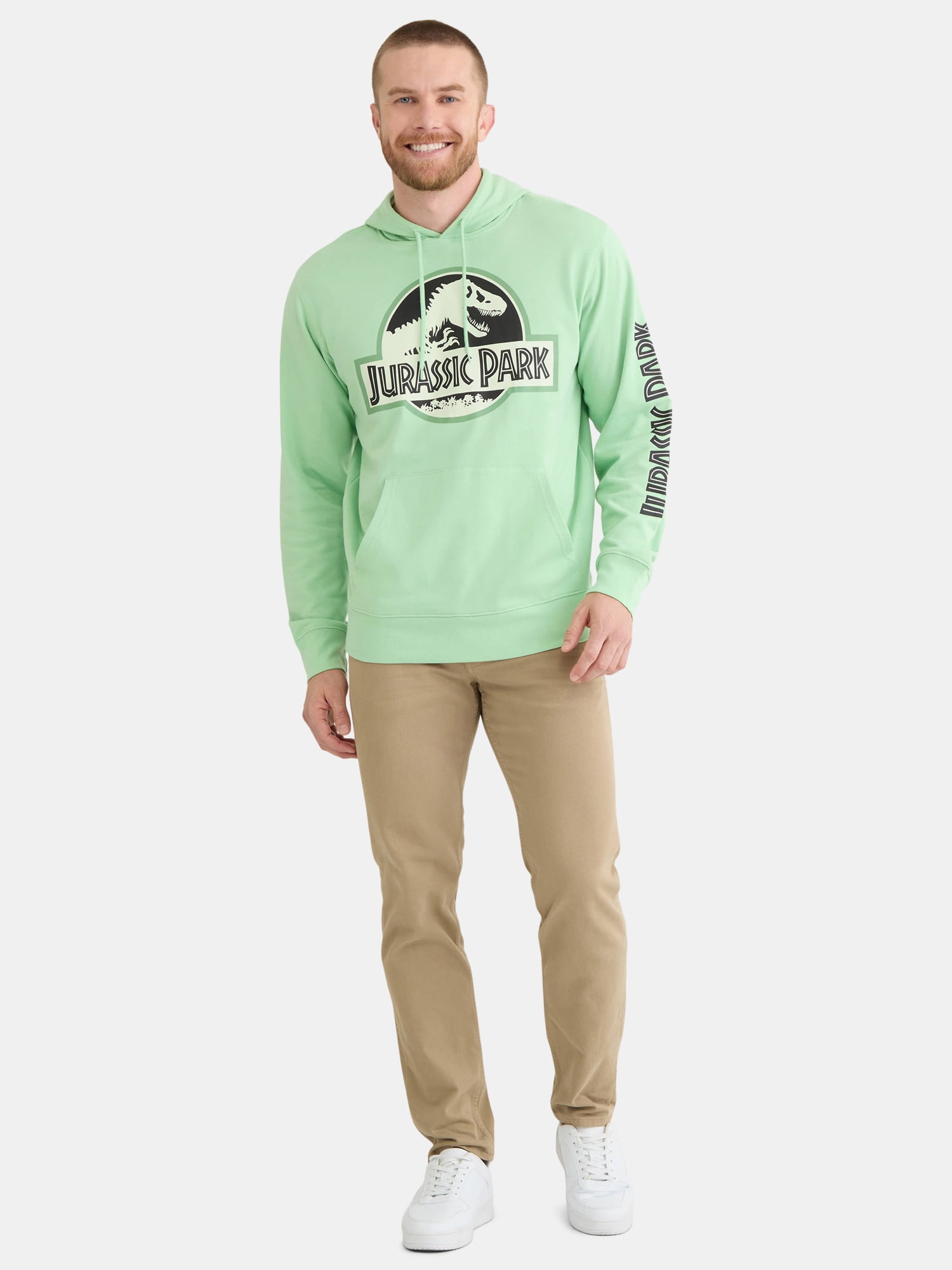 Jurassic Park Men's and Big Men's Graphic Hoodie Sweatshirt, Sizes XS-3XL
