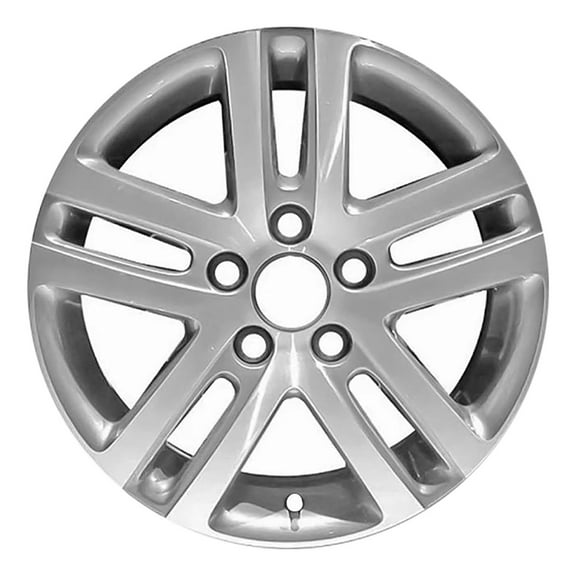 Pre-Owned Original Equipment Machined and Painted Silver Aluminum Wheel 16 x 6.5 1KO601025D8Z8 fits 2005-2018 Volkswagen Jetta (Good)