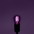 thumbnail image 2 of Luxrite 12-Pack S14 Edison LED Purple Light Bulbs 0.5W Colored LED Bulbs for Outdoor String Lights UL Listed E26 Base, 2 of 7