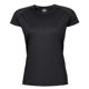 thumbnail image 1 of Tee Jays- Camiseta de manga corta de secado rápido para mujer (Negro), 1 of 1
