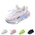 thumbnail image 4 of Otqutp Baby Toddler Rubber Foam Light up Sneakers Lace Lightweight Toddler First Walking Non Slip Sport Shoes Running Outdoor, 4 of 4