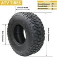 thumbnail image 3 of Mescukay ATV Tires All-Terrain Tires 19x7-8 4PR ATV UTV Trail Sand Mud Off-Road Tires Tubeless, Set of 2, 3 of 8