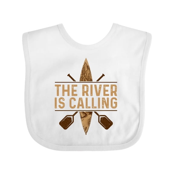 Inktastic Kayaking River is Calling Kayak Boys or Girls Baby Bib
