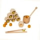 thumbnail image 3 of Juego de combinación de abejas, clasificación, apilamiento, juguetes para aprender motricidad fina, regalos de cumpleaños de madera para niños de 3, 4, 3 of 9
