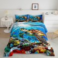thumbnail image 2 of Erosebridal Sea Turtle Bedding Twin Comforter Set,Underwtaer World Down Comforter,Ocean Theme Decor,Reversible,Lightweight,2-Piece, 2 of 8