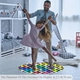 thumbnail image 3 of Watercolor Painted Spots Round Soft Area Rugs 2.6ft Anti-Slip Cute Circle Carpet for Teen Girls Room, Circular Rug for Nursery Room, Dorm, Cute Room Decor for Baby, 3 of 7