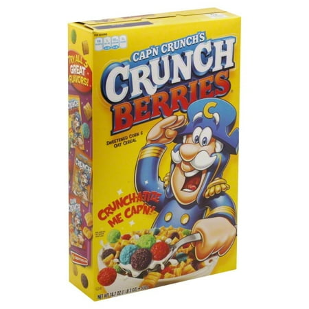 Cap'N Crunch's Crunch Berries Sweetened Corn & Oat Cereal 22.4 Ounce ...