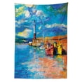 thumbnail image 3 of Ambesonne Art Tablecloth Rectangular Table Cover, Oil Painting Lighthouse, 52"x70", Multicolor, 3 of 4