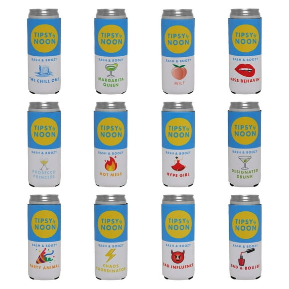 Set de Porta Latas Divertidos para Despedida de Soltera de Neopreno 355 ml