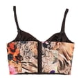 thumbnail image 2 of GUESS Womens Blossom Bustier Blouse, multi, 4, 2 of 2
