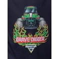 thumbnail image 5 of Monster Jam Boys' Grave Digger Raglan Sleep Pajama Set Shirt Pants, 5 of 7