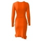 thumbnail image 5 of Vestido HUOGUO Fashion corto asimétrico sexy con cuello en V para mujer, 5 of 5