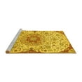 thumbnail image 2 of Ahgly Company Machine Washable Indoor Square Persian Yellow Traditional Area Rugs, 5' Square, 2 of 4