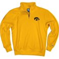 thumbnail image 3 of Blue 84 Men's Iowa Hawkeyes Quarter Zip Sweatshirt Icon Secondary Alternate Color Medium, 3 of 4