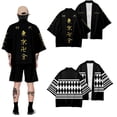 thumbnail image 4 of Anime Tokyo Revengers Draken Mikey Cosplay Disfraz Kimono Cárdigan Hombres/Mujeres Oversize Outwear XS-5XLShirt Cuello Haori, 4 of 4